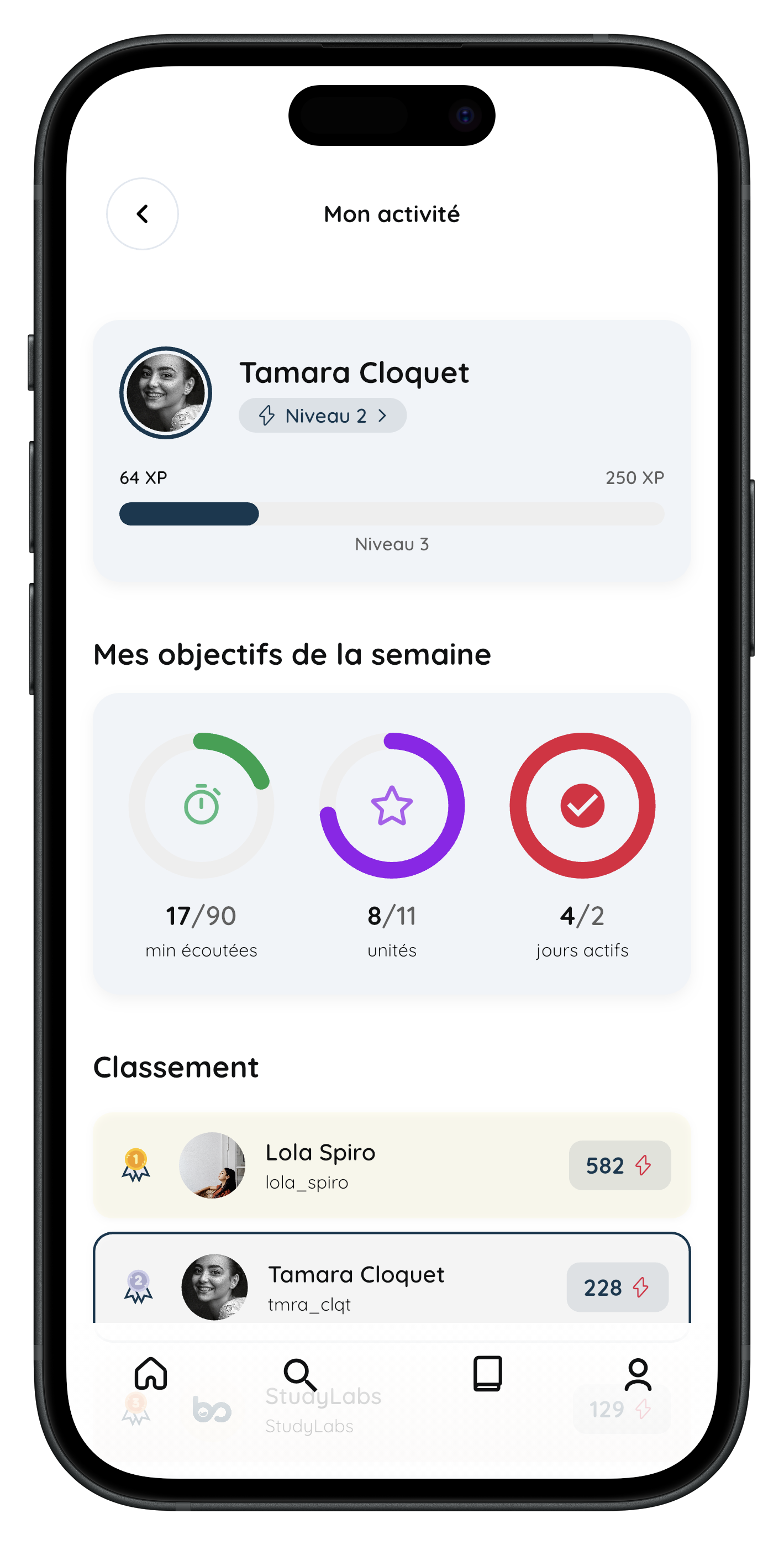 Apprentissage StudyLabs